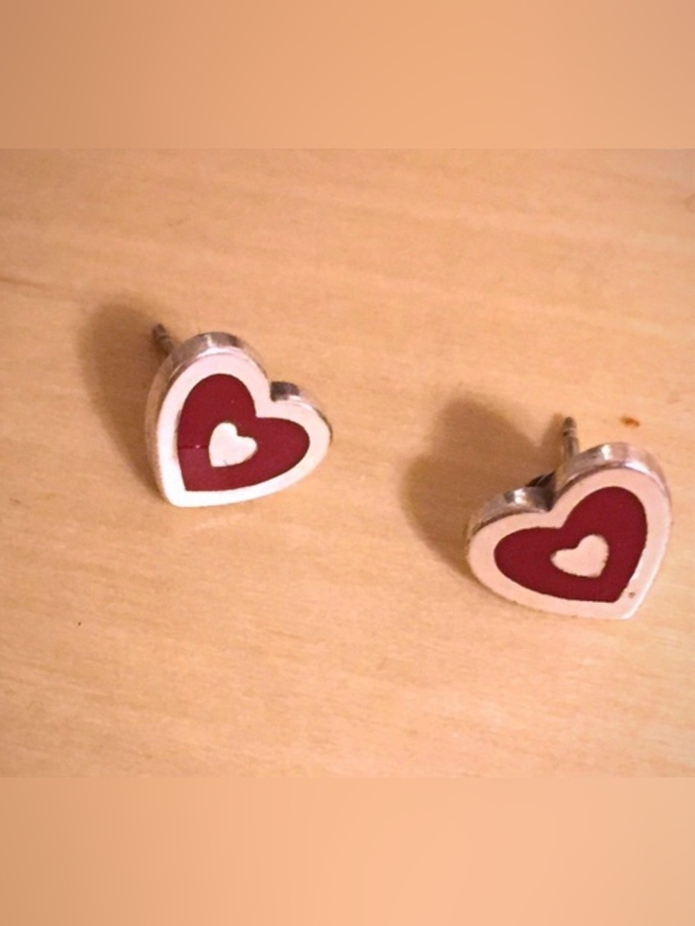 Brighton Mini Red Heart Stud Earrings